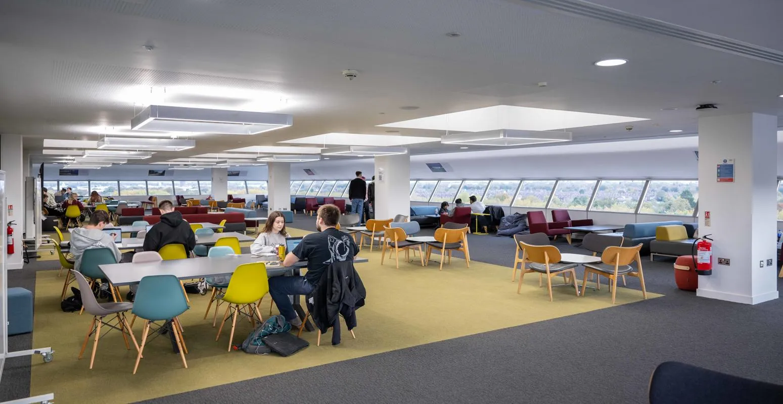 The 7th floor of the Brynmor Jones Library